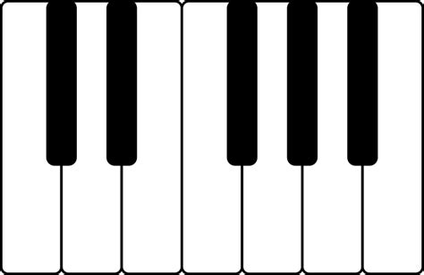 Piano Keys Openclipart