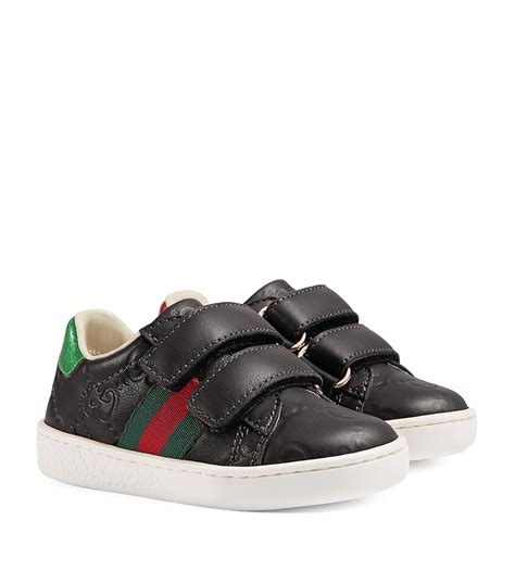 Gucci Kids Leather Ace Sneakers Harrods Us