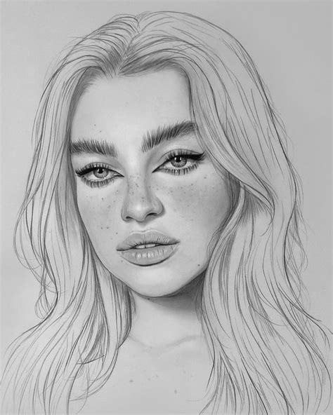 3d drawings take art to a whole new level. WIP of this beautiful portrait drawing | Realistic ...