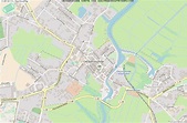 Karte von Ueckermünde :: Deutschland Breiten- und Längengrad ...