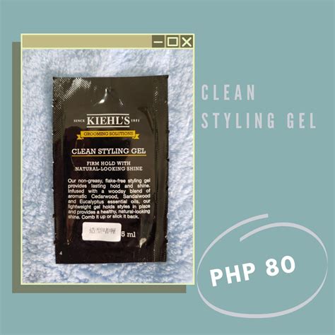 Kiehls Clean Styling Gel Sample 5ml Shopee Philippines