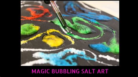 Salt Art With Magic Bubbles Combine Science And Art In This Fun Kids