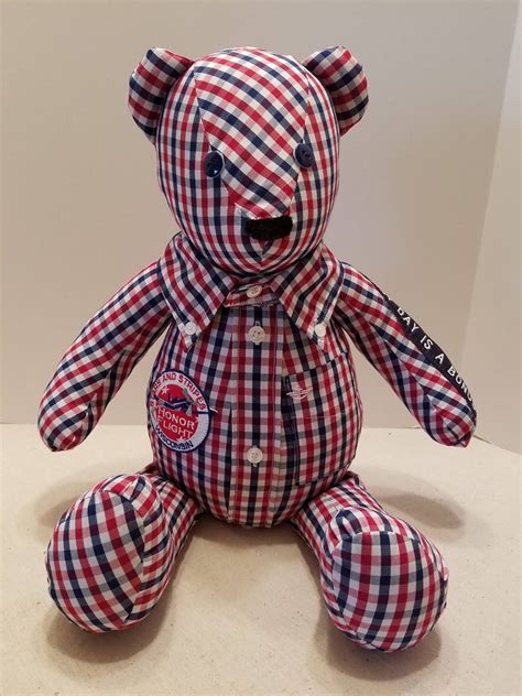 Memory Bear 20 Inch Custom Made From Shirts Or Fabric Handmade
