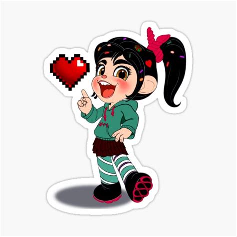 Vanellope Cute And Sassy Sticker By Artncoffeeshops