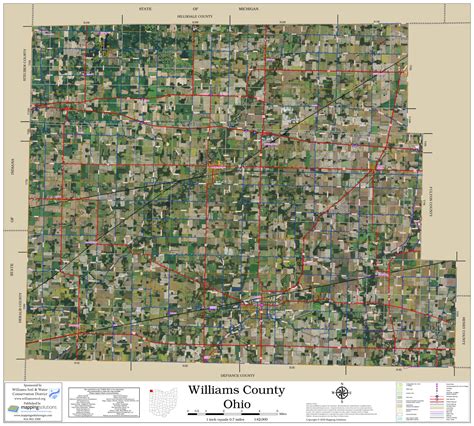 Williams County Ohio 2023 Aerial Wall Map Mapping Solutions