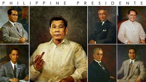 But his method is somewhat unusual, as he told. Philippine Presidential Portraits (3Ps) : Philippines