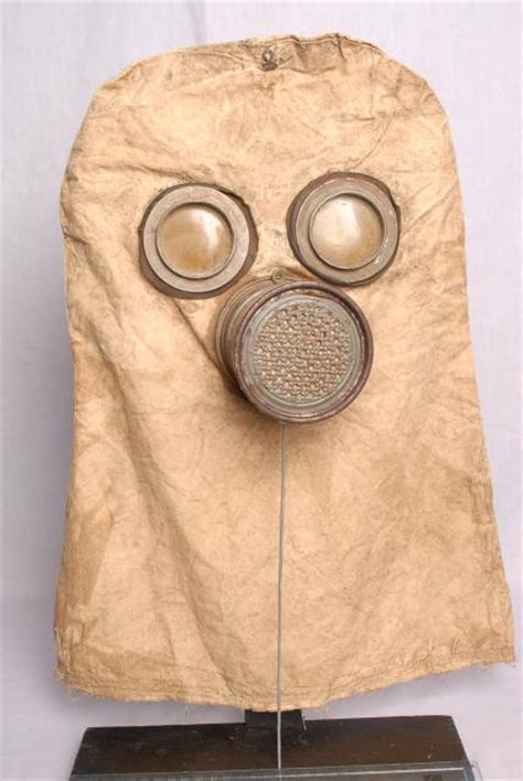 Teachitprimary Gallery Ww1 Non Rubberised German Gas Mask