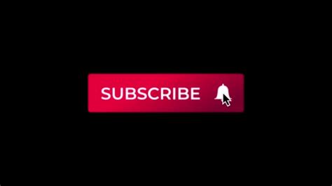 Subscribe Button With Bell And Finger Click Cursor Social Media