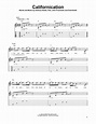 Californication by Red Hot Chili Peppers - Easy Guitar Tab - Guitar ...