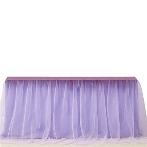 Light Purple Tulle Skirt Table Cloth 3 Yard Round Table