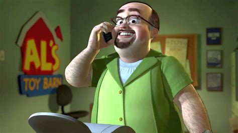 In Toy Story 2 Al Is Ending His Call With The Japanese Collector By