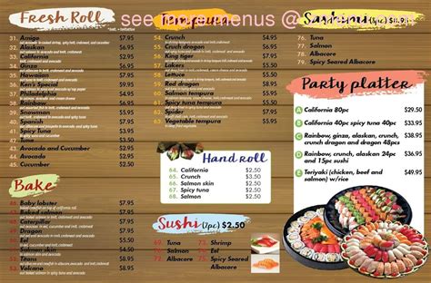 Press alt + / to open this menu. Online Menu of Roll & Grill Restaurant, Fullerton ...