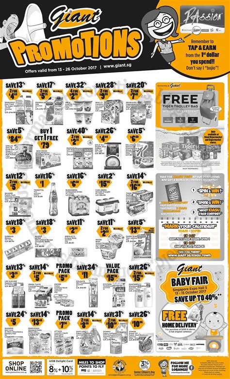 Check out weekly promotions, what's new at giant and even essentials with lower prices that last! Giant Promotion 13 - 26 October 2017 ~ Supermarket Promotions