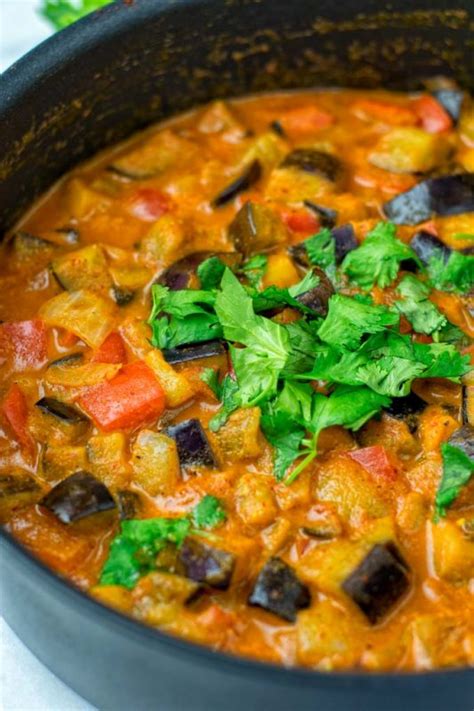 Eggplant Curry Recipe Vegetarian Contentedness Cooking