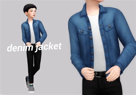 Casteru Denim Jacket • Sims 4 Downloads