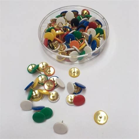 Coloured Drawing Pins 16 Colour Options And Assorted Thumb Tacks 95mm