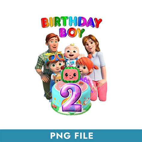 2nd Cocomelon Birthday Boy Png Cocomelon Birthday Png Coco Inspire