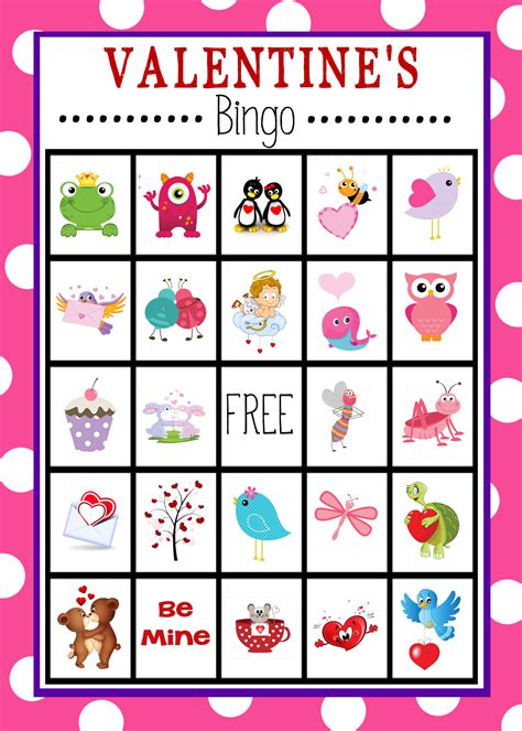 Free Printable Valentines Bingo Printable Templates