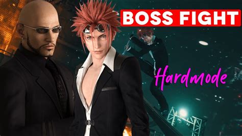 Final Fantasy 7 Remake Reno And Rude Boss Fight Hard Mode Youtube