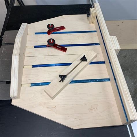Crosscut Sled With Mitre Attachment Build Plans Etsy Table Saw Sled