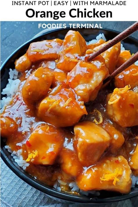 Make This 15 Mins Instant Pot Orange Chicken With Marmalade This