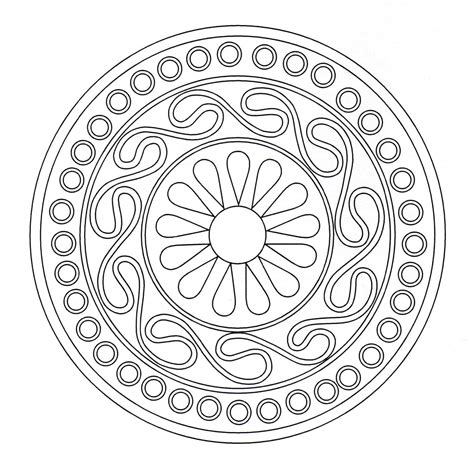 Mystic Mandala With Simple Patterns Mandalas With Geometric Patterns