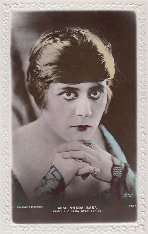 Theda Bara British Postcard In The Famous Cinema Stars Ser Flickr