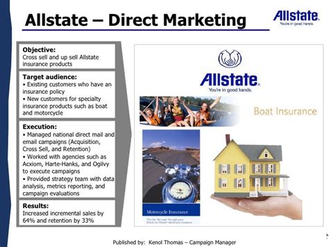 Allstate Direct Marketing Mailer And Email