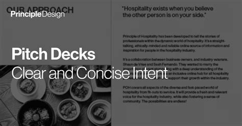 what makes a pitch deck an effective sales and marketing tool principle design