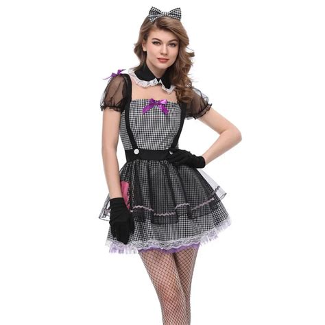 Maid Uniform Costumes Role Play 2018 Women Sexy Cosplay Erotic Lingerie