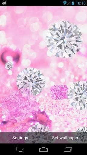 Розовые Бриллианты Живые Обои Pink Diamond Live Wallpaper скачать для