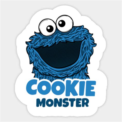 Cookie Monster Sesame Street Sticker Teepublic