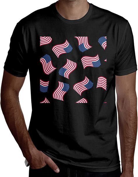 Muhaha Customized Funny American Flag T Shirt Mens Short