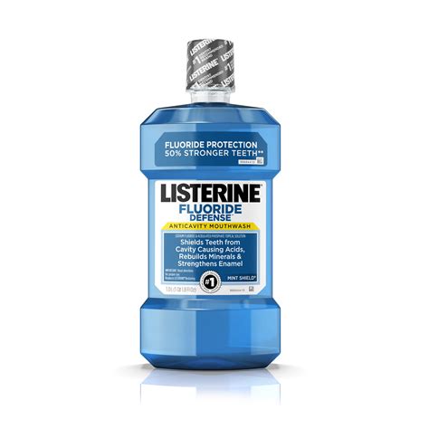 Listerine Fluoride Defense Anticavity Strengthening Mouthwash 1 L
