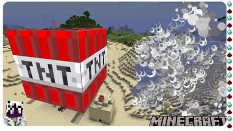 Giant Tnt Block Explosion In Minecraft Youtube