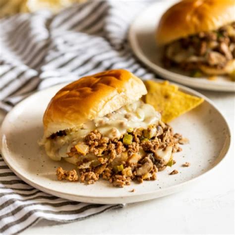 The peppers and onion are delicious with the melted cheese. Philly Cheesesteak Sloppy Joes Recipe | Culinary Hill