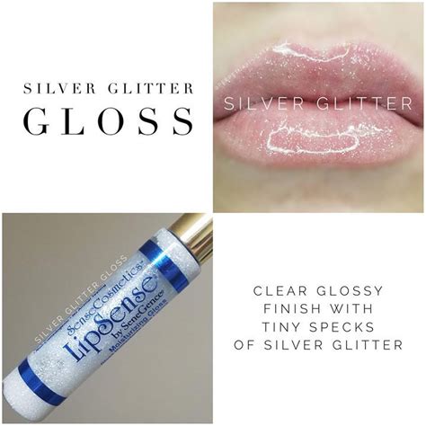 Silver Glitter Gloss For Lasting Power It Is Recommended To Apply