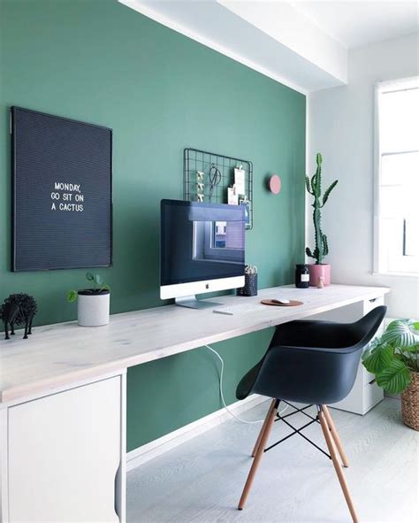 25 Peaceful And Elegant Green Home Office Decor Ideas Shelterness
