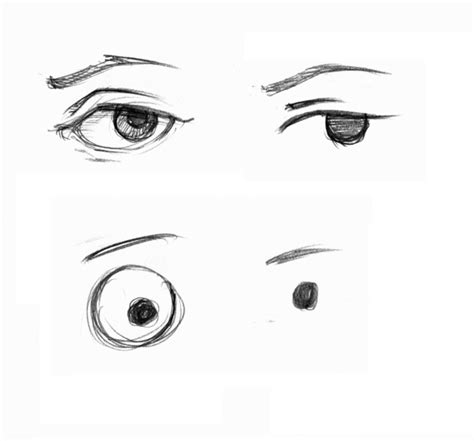 If you want to get fancy, chop off the top and bottom of each circle as if the eyelid was covering it. 25 Impressive Ways to Draw an Eye Easily