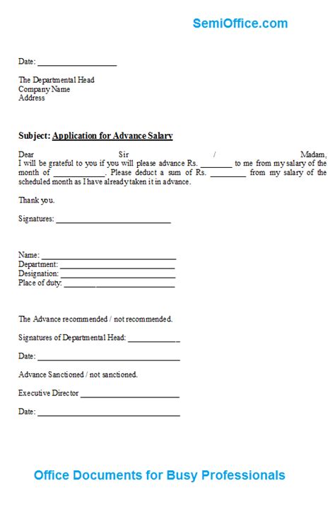 Easy to download and use application for advance salary for festival letter template. Advance Salary Application Form Format