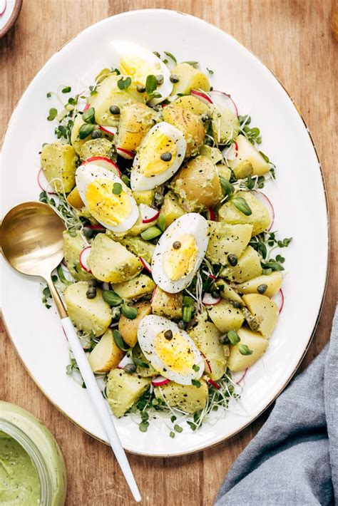 The tangy flavor of the pickle juice marries well with the creaminess of the mayonnaise. Deviled Egg Potato Salad Recipe - Best Crafts and Recipes