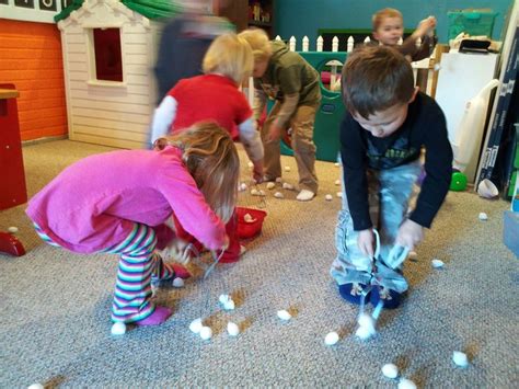 Maybe you would like to learn more about one of these? Snowball pickup. Scatter cotton balls around the room and ...