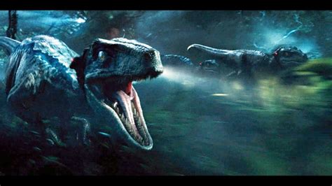 Jurassic World Movie 2015 Velociraptor And Owen Hunt For The Indominus Rex In A Pack Hd Youtube