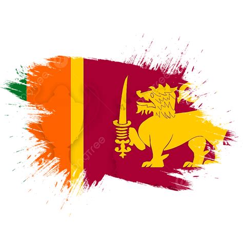 Vintage Sri Lanka Flag Sri Lanka Flag Sri Lanka Country Sri Lanka