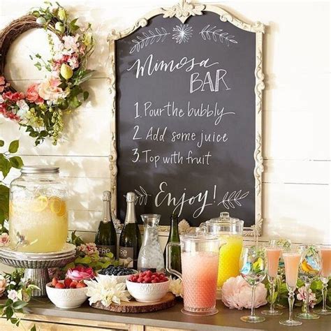 64 Mimosa Bar Bridal Shower Brunch With Free Printables 53