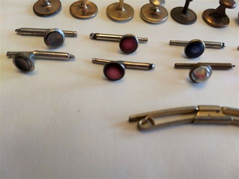 Antique Tie Tacks Clasps Pins Studs And Collar Bars Lot Of 50 Pieces