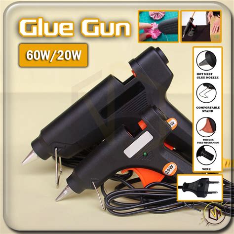 20w 60w hot glue gun glue stick industrial mini guns thermo electric heat temperature tool