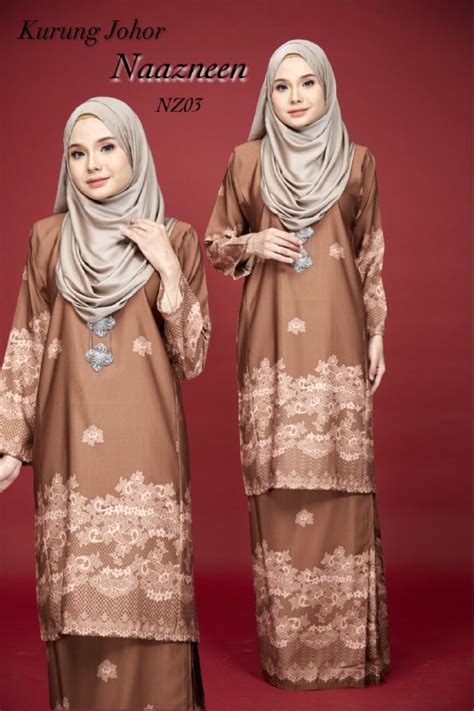 Baju kurung has suddenly risen up the ranks in terms of popularity. BAJU KURUNG JOHOR NAZNEEN LACE | | Saeeda Collections