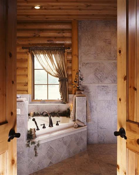 A Luxury Log Cabin Bathroom