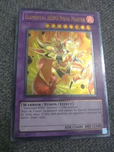 Elemental Hero Nova Master Ultimate Rare Yugioh